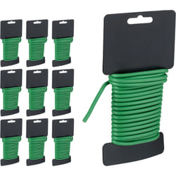 Relaxdays - Filo per Piante Rampicanti, Set da 10, 5 m di Lunghezza, ø 5 mm, Legacci per Pomodori e Ortaggi, Verde