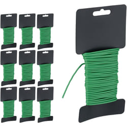 Relaxdays - Filo per Piante Rampicanti, Set da 10, 10m di Lunghezza, ø 2,5 mm, Legacci per Pomodori e Ortaggi, Verde