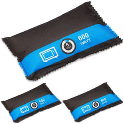 Relaxdays - Sacchetto Deumidificatore per Auto, Set 3 Bustine Assorbi Umidità, Riutilizzabile, Antiappannamento, Nero Blu