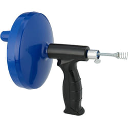 Relaxdays - Sonda Sturatubi, 6 m, Spirale Stura Tubi Lavandini, Tubature wc, Doccia, Vasca, Molla con Manovella, Blu Nero