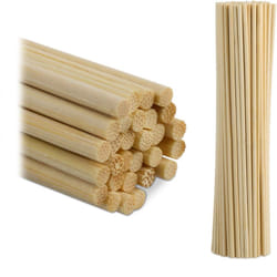 Relaxdays - Bastoncini per Lavoretti Fai da Te, Set da 200 Stecche in Bambù, l: 30 cm, Bastoni Supporto Piante, Naturali