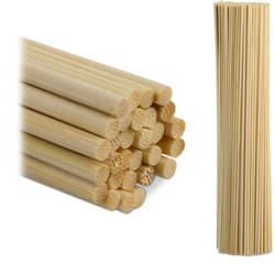 Relaxdays - Bastoncini per Lavoretti Fai da Te, Set da 500 Stecche in Bambù, l: 30 cm, Bastoni Supporto Piante, Naturali