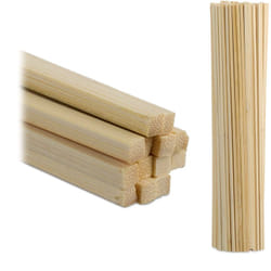 Relaxdays - Bastoncini per Lavoretti Fai da Te, Set da 200 Stecche in Bambù, l: 30 cm, Bastoni Supporto Piante, Naturali