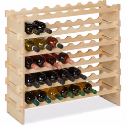 Conserva le tue bottiglie di vino in modo professionale ed elegante con il portabottiglie estensibile in legno di pino non tr ...