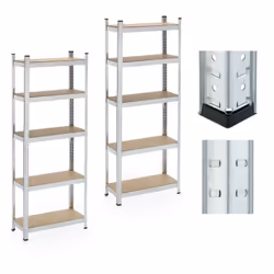 Le 2 scaffalature per carichi pesanti offrono molto spazio per creare ordine. Come scaffali per cantina o officina, nel ripos ...