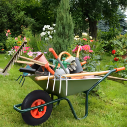 Relaxdays 10047908 carrello da giardino e accessorio per carriole