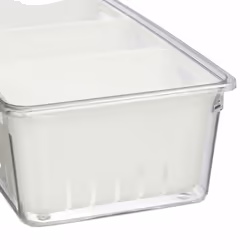 Relaxdays 4052025479206 recipiente per cibo Rettangolare Contenitore Trasparente, Bianco 4 pz - Vista aggiuntiva 7