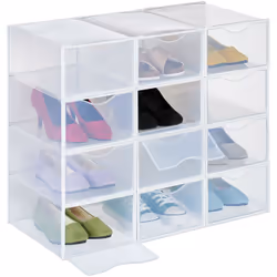 Con queste scatole impilabili potrai mettere ordine al caos di scarpe e riporre sneakers, ballerine, sandali e altro ancora i ...