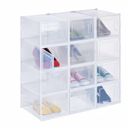 Con queste scatole impilabili potrai mettere ordine al caos di scarpe e riporre sneakers, ballerine, sandali e altro ancora i ...