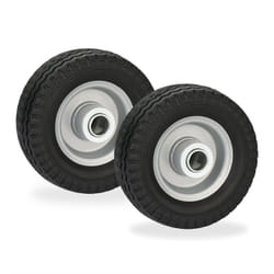 Relaxdays Ruota per Monopattino Elettrico, Set da 2 Gomme per E-Scooter, 6x2", Antiforatura, Regge 50 kg, Nero Grigio