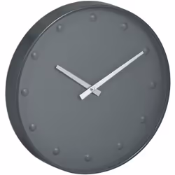 L’orologio da parete moderno con quadrante semplice è perfetto per uno stile di arredamento minimalista. Il design grigio, co ...