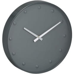 Relaxdays - Orologio da Parete, Analogico, Design Moderno, ø 30 cm, Lancetta Ora e Minuti, da Cucina o Soggiorno, Grigio