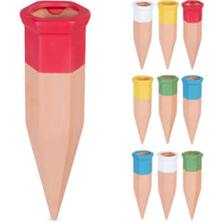 Coni da Irrigazione a Goccia, Set da 10, Conetti per Bottiglie da 1,5 Litri, Irrigatore per Piante, Colorati - Relaxdays