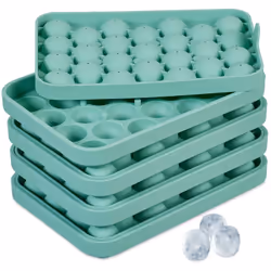 Rinfresca i tuoi drink con stile! Con questo set di stampi per cubetti di ghiaccio rotondi, produrrai facilmente 25 cubetti a ...