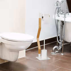 Relaxdays 10048774 scopino e porta scopino WC