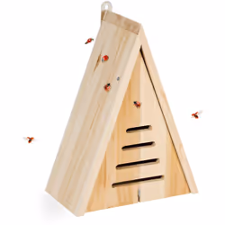 Con il rifugio per coccinelle contribuisci attivamente alla protezione delle specie. La casetta in legno di abete non trattat ...