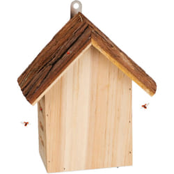 Relaxdays - Casetta per Coccinelle, Legno d'Abete, da Appendere e Poggiare, Giardino e Balcone, 22,5x19x12,5 cm, Naturale