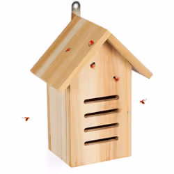 Con il rifugio per coccinelle contribuisci attivamente alla protezione delle specie. La casetta in legno di abete non trattat ...