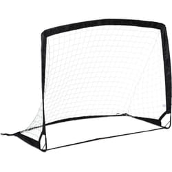 Relaxdays - Porta da Calcio per Bambini, Porticina Portatile per Casa e Giardino, Rete Pop Up, hlp: 100x120x65 cm, Nero