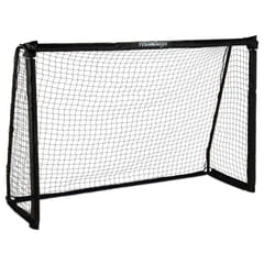 Relaxdays - Porta da Calcio per il Giardino, per Adulti e Bambini, in Metallo, con Rete, hlp: 120 x 180 x 60 cm, Nero