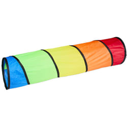 Relaxdays - Tunnel da Gioco per Bambini, Tubo per Gattonare Bimbi, LxØ: 180x46 cm, Poliestere Pop-up, Ostacoli, Colorato