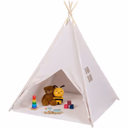 Con questa tenda per indiani i bambini trovano il rifugio perfetto dove nascondersi e giocare. Per avere un angolo giochi sem ...