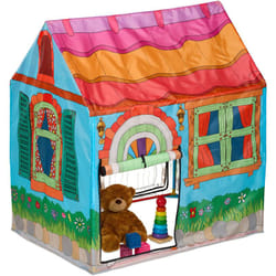 Relaxdays - Tenda da Gioco a Forma di Casetta per Bambini, Giocattolo Camera da Interno, hlp 103 x 96 x 75 cm, Colorata