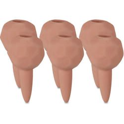 Sfere da Irrigazione a Goccia, Set da 6, Coni da 6cm di Diametro, Irrigatore Automatico per Piante, Terracotta - Relaxdays