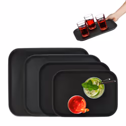 Il vassoio da bar è ideale per strutture gastronomiche di vario tipo quali caffetterie, bar o ristoranti. Il bordo rialzato e ...