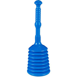 Relaxdays - Stura Lavandini e Scarichi, Ventosa Sturalavandini, Pompa Manuale per Liberare le Tubature, Plastica, Blu