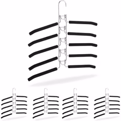 Organizza il tuo guardaroba in modo uniforme con queste pratiche grucce multiple in set da 5. Si risparmia molto spazio, perc ...