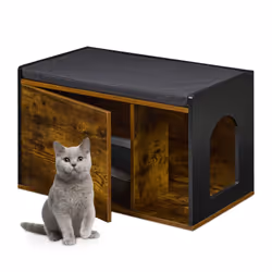 Anche la tua piccola tigre ha bisogno di un po' di tranquillità. Crea un rifugio per il tuo gatto, così che abbia in bagno, i ...