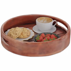 Con il vassoio in legno di mango potrai goderti una rilassante colazione a letto, un accogliente caffè con gli amici o il pro ...