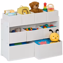 La cassettiera per bambini è ideale per riporre i giocattoli. Grazie ai 9 contenitori, c'è tanto spazio per riporre in modo o ...