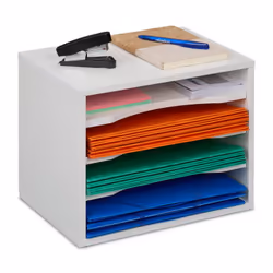 Con questo organizer portadocumenti a 4 livelli, puoi mantenere la tua scrivania sempre ordinata e i tuoi documenti ben organ ...