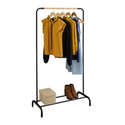 Relaxdays - Stand Appendiabiti da Terra, Guardaroba Appendi Abiti da Ingresso e Camera da Letto, hlp: 149x80x40 cm, Nero