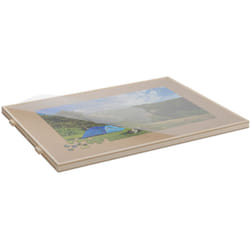 Relaxdays - Tavola Porta Puzzle 1000 Pz., Vassoio Rotante con 4 Cassetti Magnetici, Tavolo da Gioco in Legno, Naturale