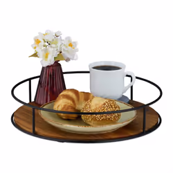 Con questo vassoio in legno sei pronto per una colazione rilassante a letto, un caffè con gli amici, un aperitivo serale o un ...