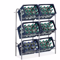 Con questo scaffale porta casse è possibile tenere in ordine la cucina, la dispensa o la cantina. Dotata di 3 livelli, la sca ...