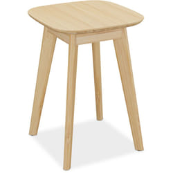 Sgabello in Bambù per Cucina, Bagno e Salotto, HxLxP: 46 x 33 x 33 cm, Sgabellino per Piante, Colore Naturale - Relaxdays