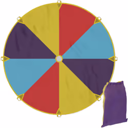 Raduna i tuoi amici e porta fuori con te questo coloratissimo paracadute ludico. È l'ideale per una festa di compleanno in gi ...