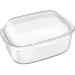 Relaxdays - Pirofila Forno per Lasagne e Arrosto, Casseruola con Coperchio in Vetro, Lasagnera da 4,5 l Ovale da Cucina