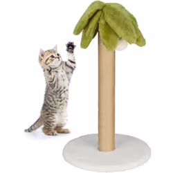 Questa torre tiragraffi è ideale per tenere occupato il tuo gatto, che potrà affilare gli artigli sul tronco in corda. Mai pi ...