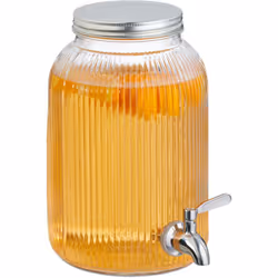 Con questo pratico dispenser per bevande dal design decorativo, puoi esporre con stile i succhi al buffet della colazione, co ...