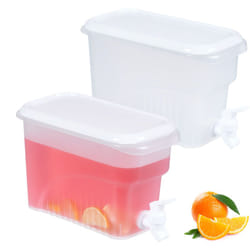 Relaxdays 10050392 Trasparente, Bianco 3 L