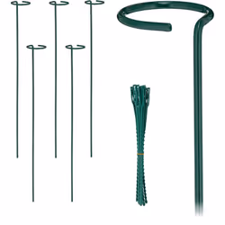 Sostieni la crescita delle tue piante verdi con questo pratico set da 6 supporti per rampicanti. Utilizza i bastoni di sosteg ...