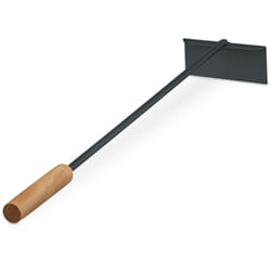 Relaxdays Raschietto per Cenere da Camino, Attrezzo Caminetto in Ferro e Manico in Legno, L: 53 cm, Attizzatotio Carbone