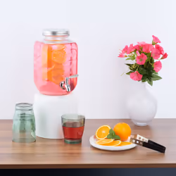 Relaxdays 10050441 Quadrato Vetro, Caldaie, Argento Acciaio inox, Trasparente