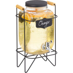 Relaxdays 10050442 Nero, Argento, Trasparente 4 L
