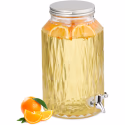 Con questo pratico dispenser di limonata dal design a rombi, potrai esporre con stile i tuoi succhi di frutta, cocktail fatti ...